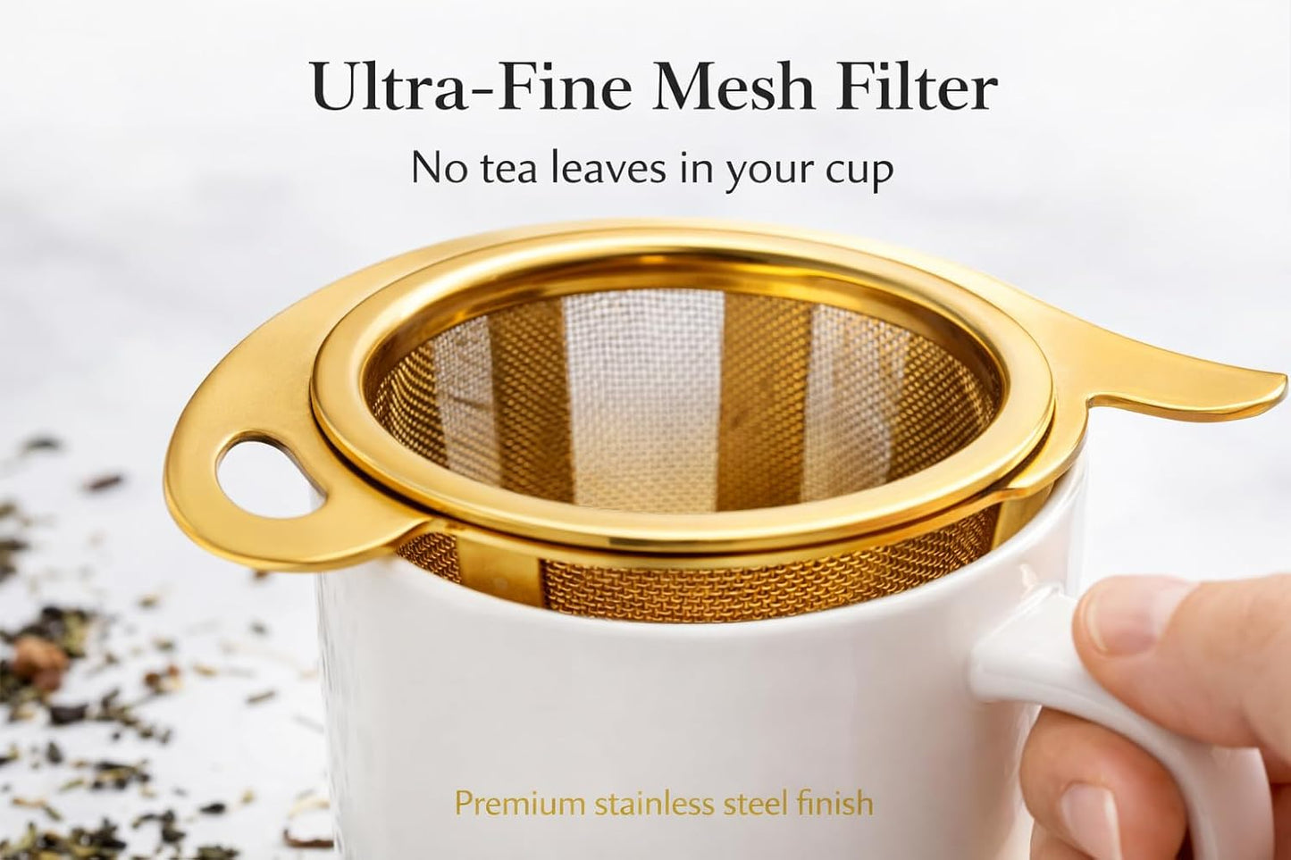 Set 2 Pzas Infusor Té Acero Inox con Caja Regalo