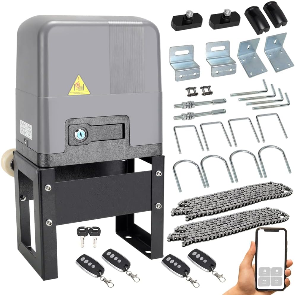 Abridor puerta corredera WiFi 4 controles motor eléctrico