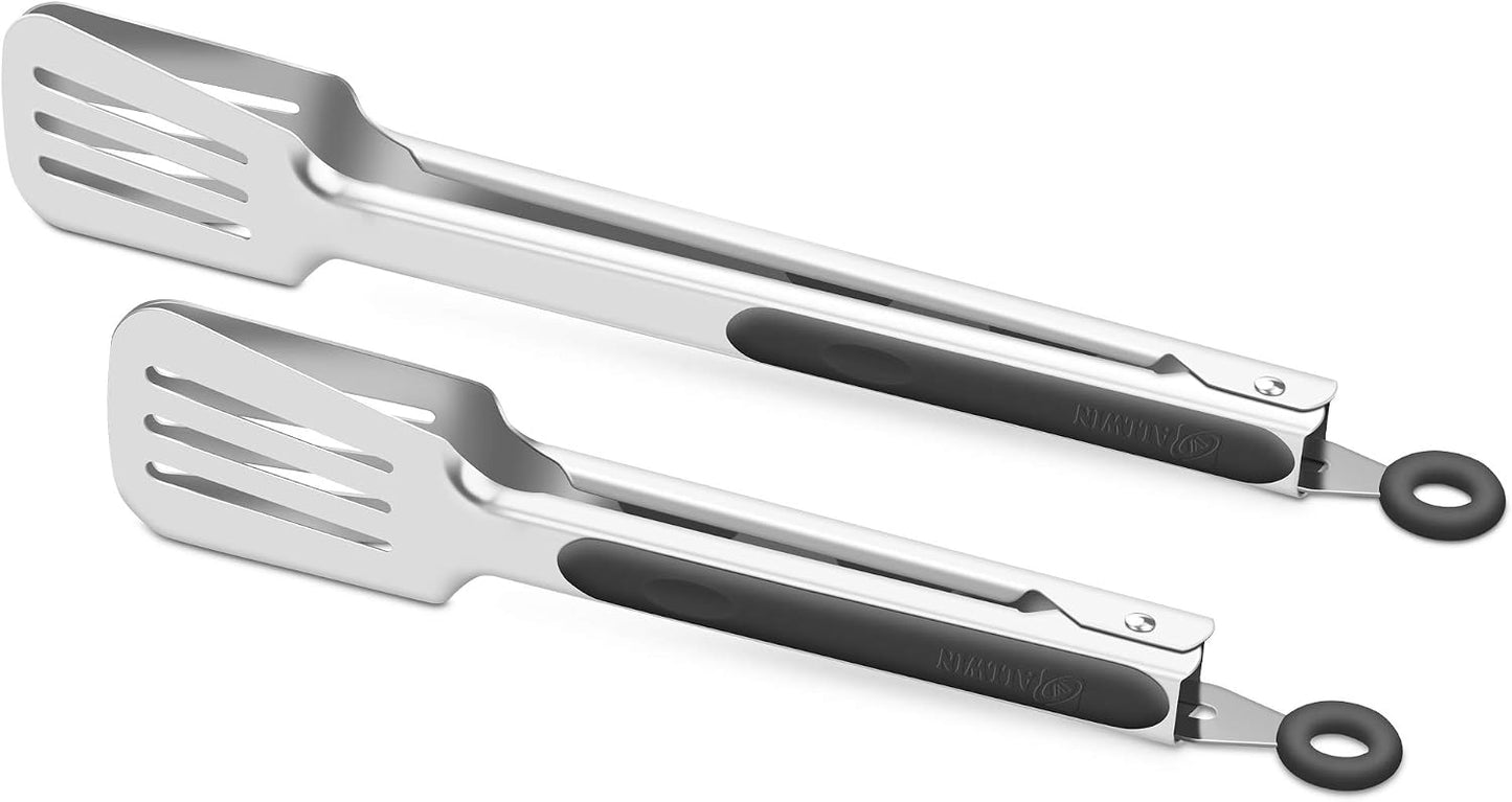 Tornos barbacoa acero inox 304 pinzas antiadherentes