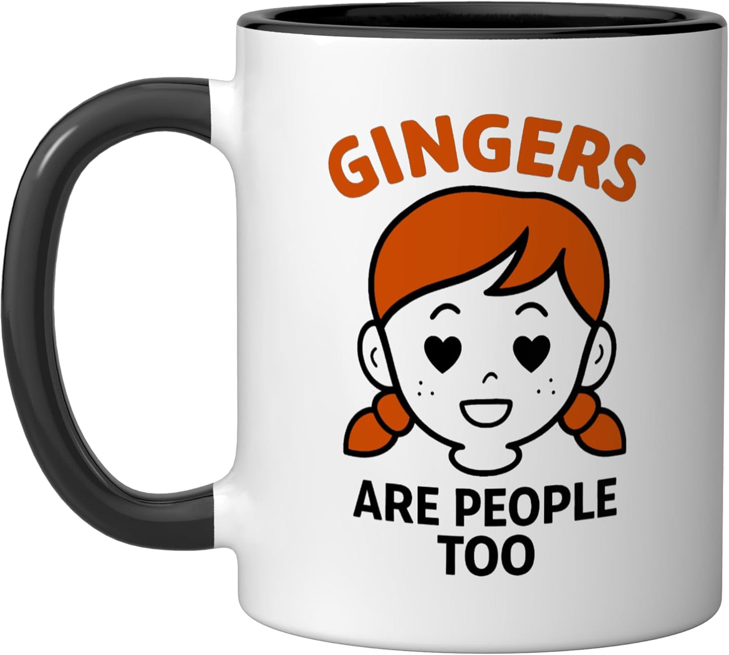 Taza cerámica humor ginger black/white