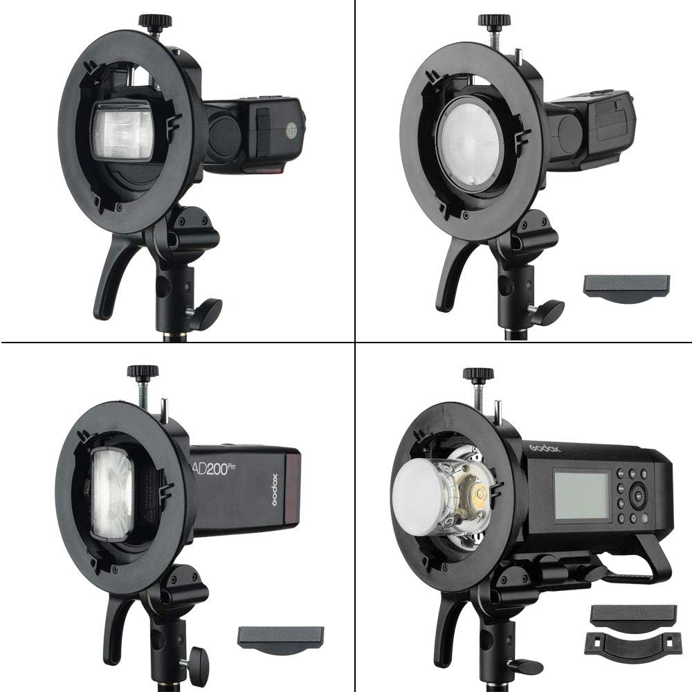 Softbox 24x24pulg soporte Speedlite S2 kit Bowens V1 AD400Pro
