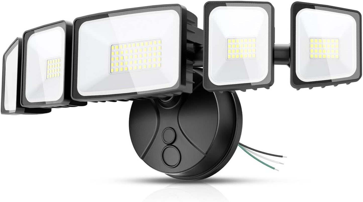 Luces inundación LED 150 W 6500 K 5 cabezales ajustables