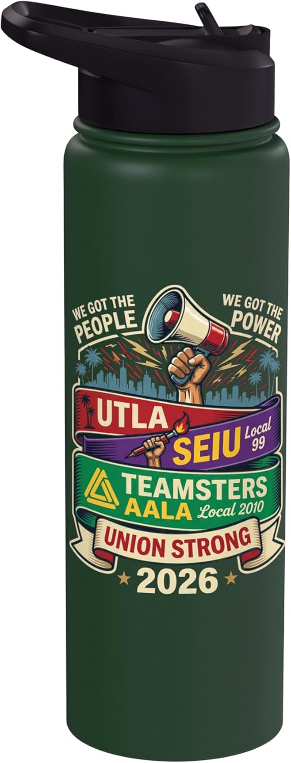 Botella agua acero inox aislada Union Strong