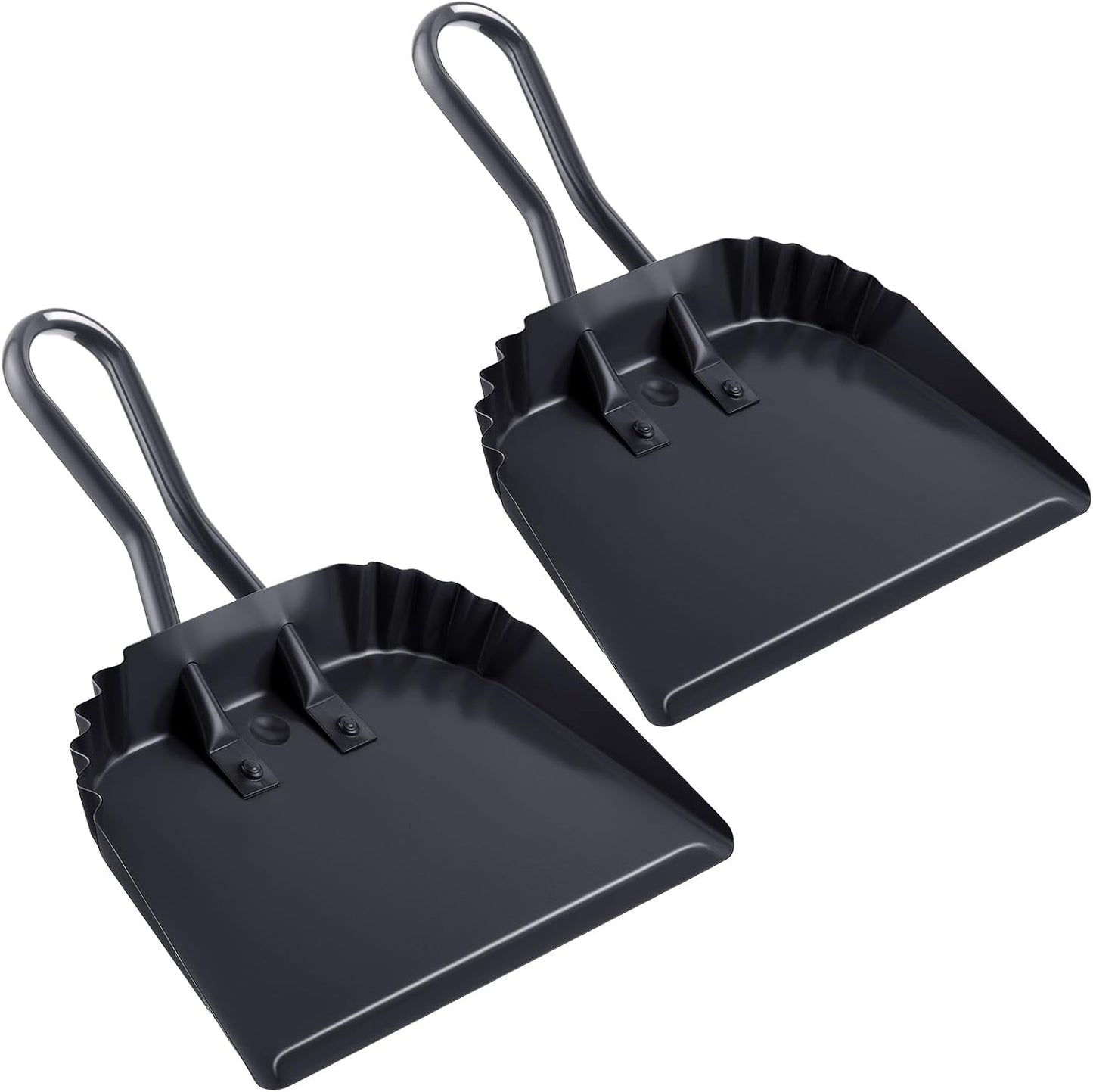 2 Recogedores Acero Inox 12pulg para Hogar Garaje