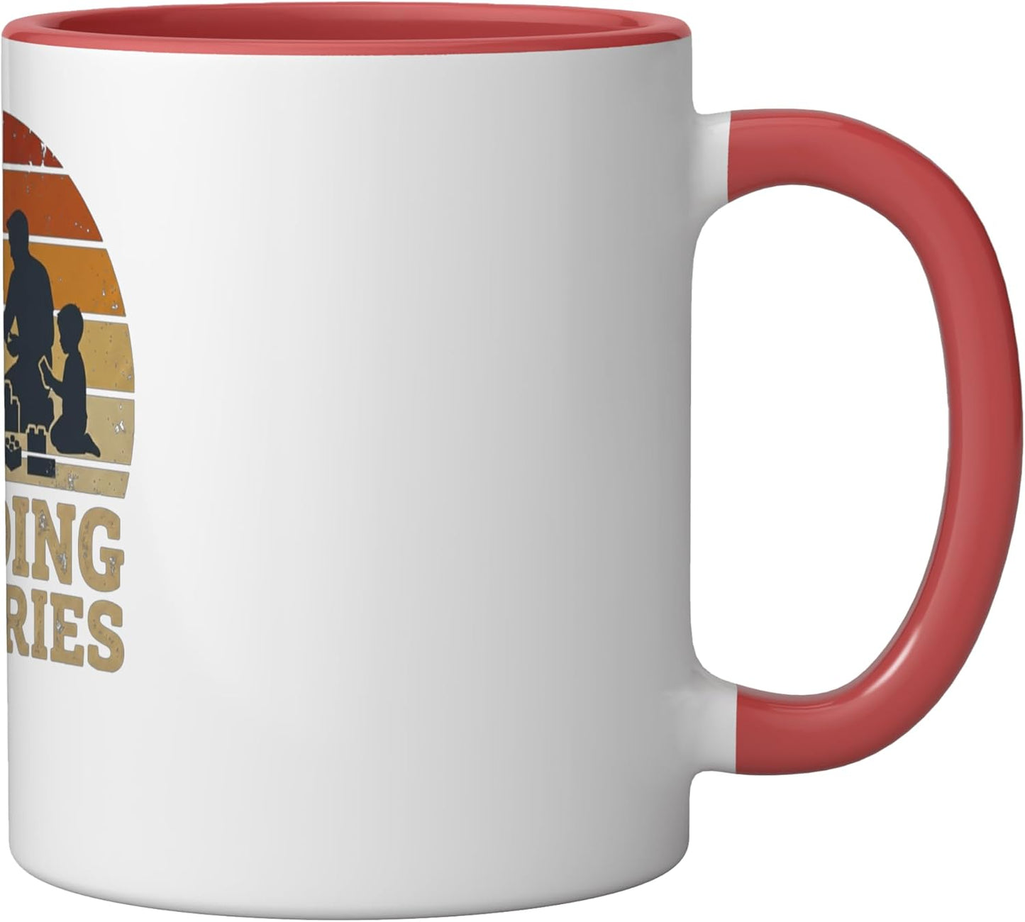 Taza Cerámica Memorias Bricks Roja/Blanca