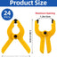 Pack 24 Abrazaderas Resorte Plástico 2.5pulg Carpintería