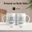 Taza de cerámica doble cara con texto en inglés "I Can Do All Things Through Him"