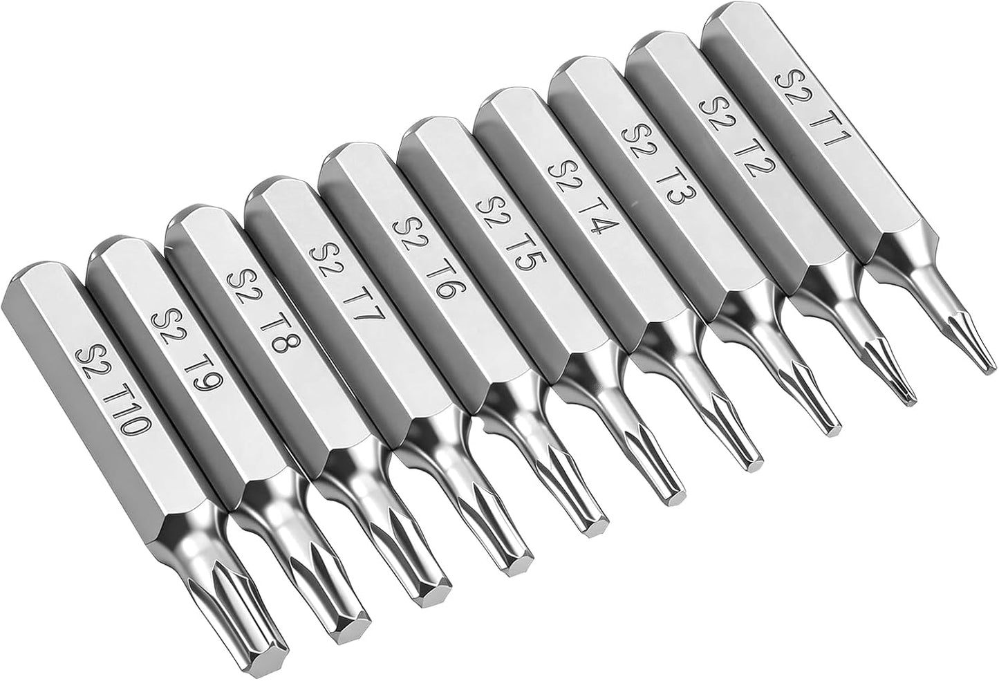 Set 10 Pzas Destornillador Torx Star T1-T10 Acero Aleación
