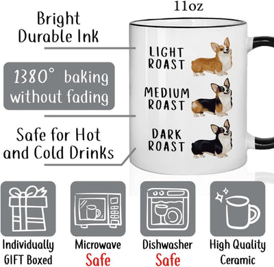 Taza de café divertida de Corgi para amantes de los perros