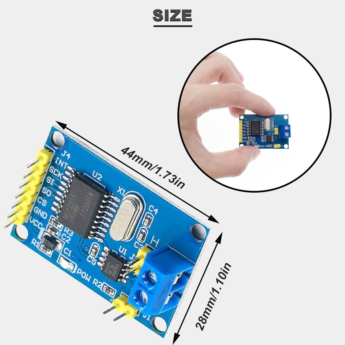 Módulo Bus CAN MCP2515 TJA1050 SPI para Arduino
