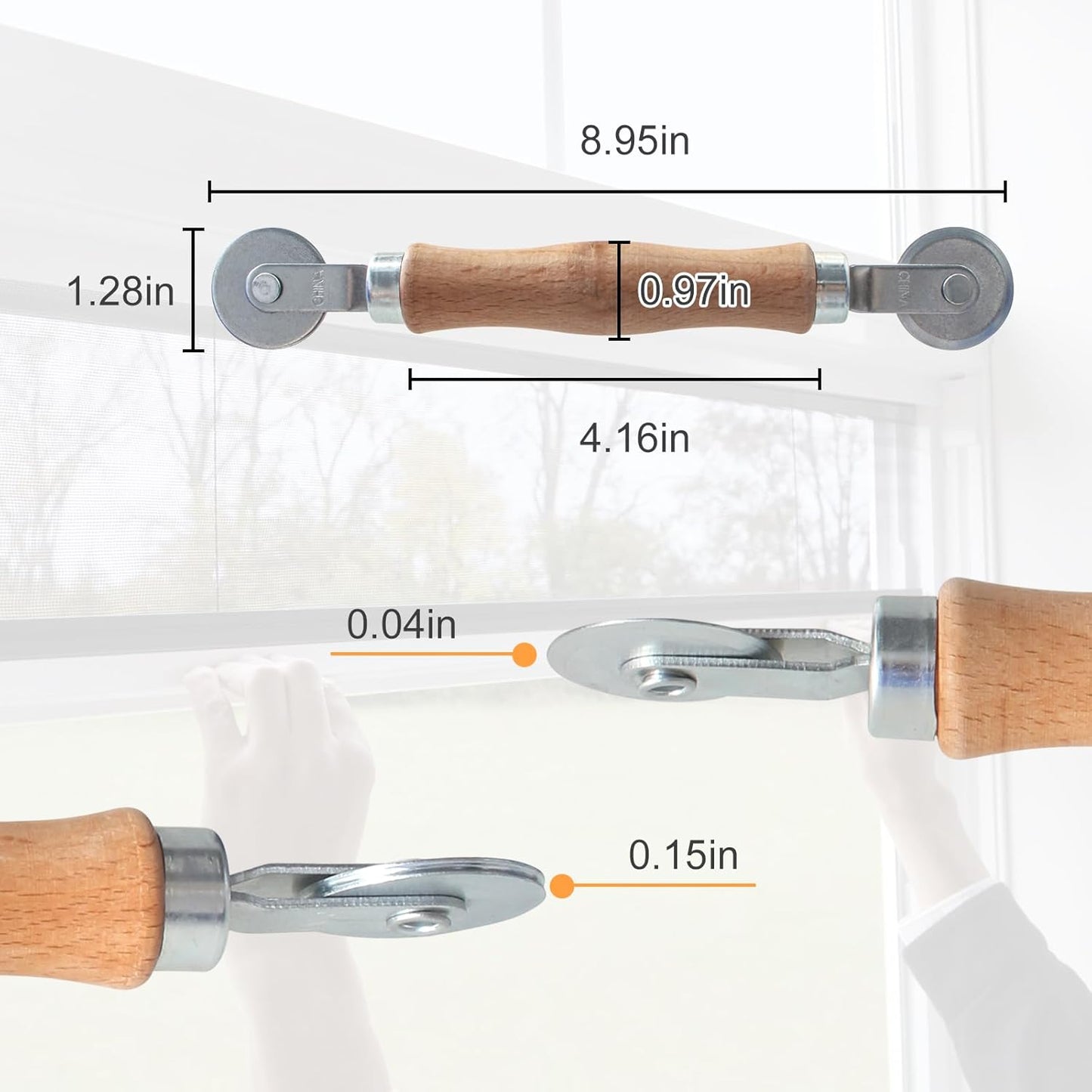 Rodillo pantalla Prime-Line P 7505 mango madera