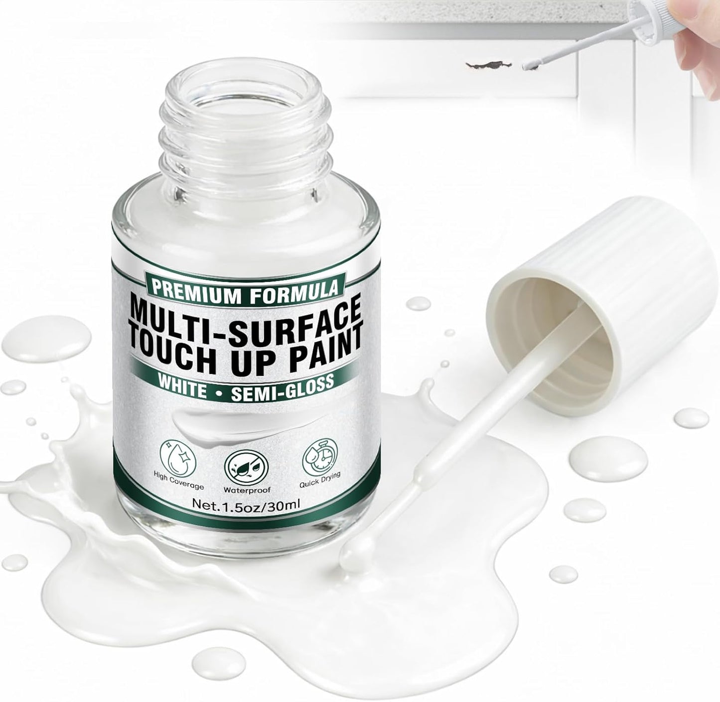 Pintura retoque blanca para paredes y muebles 1.06oz
