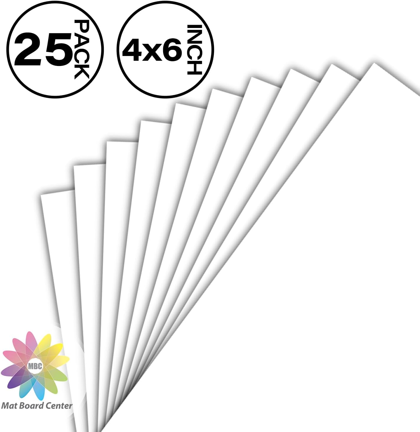 Tableros respaldo blanco 4x6pulg 4capas pack 25