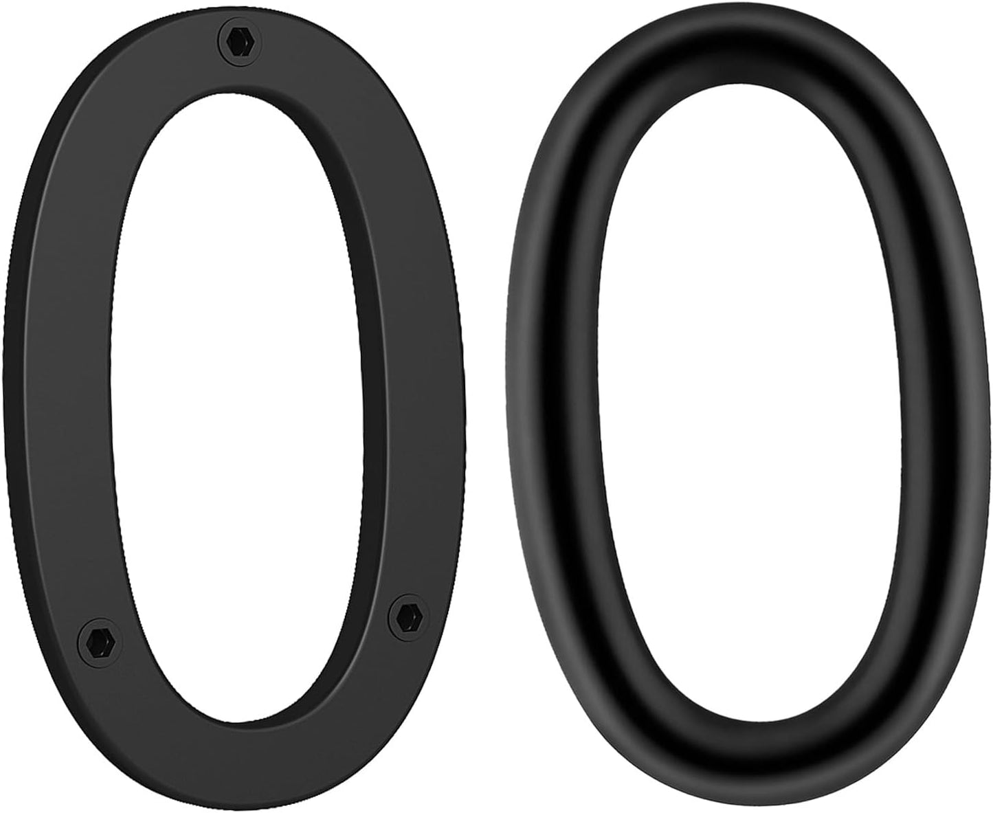 Letras direcc. flotantes 5pulg exterior negro moderno
