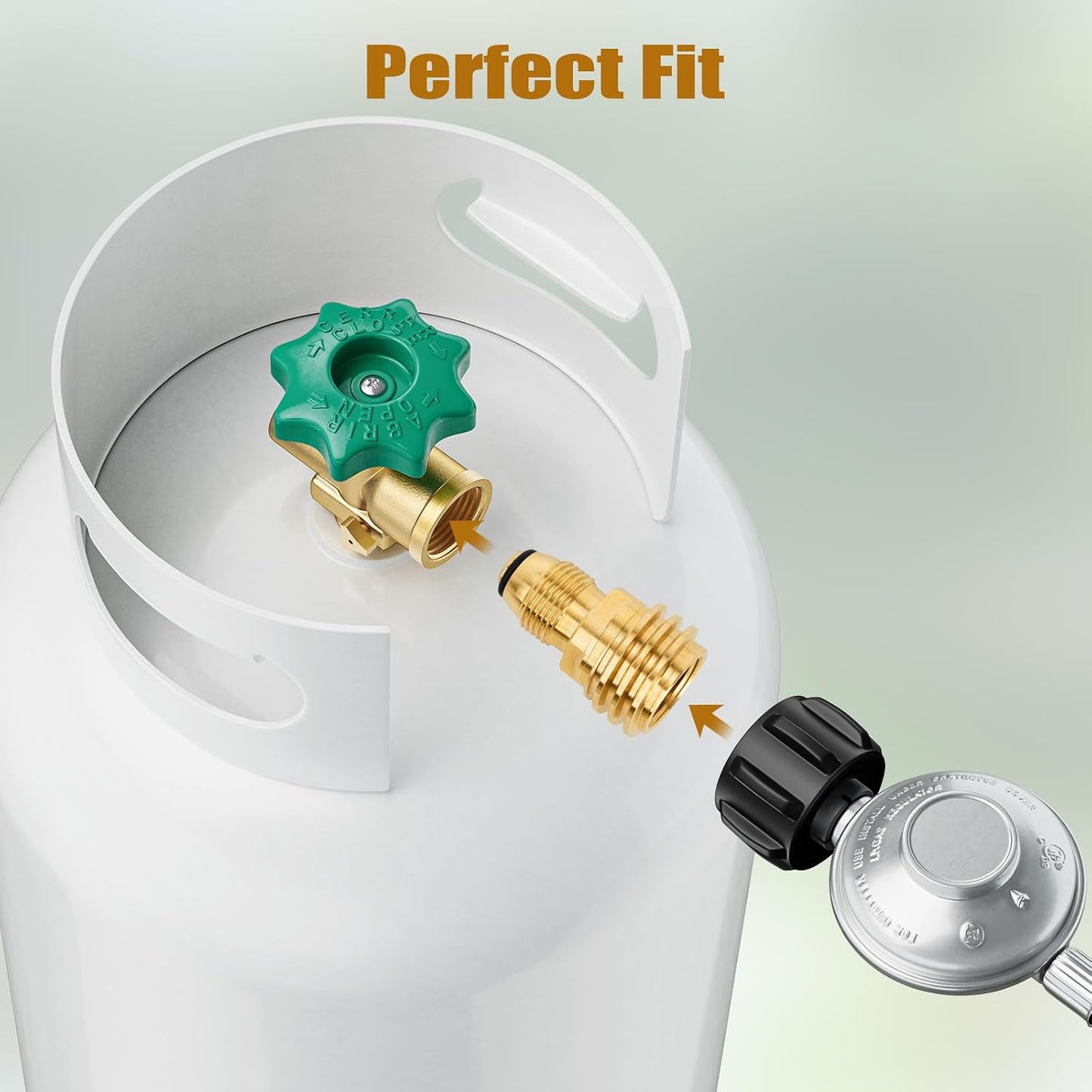 Adaptador POL a QCC1 para tanque propano latón