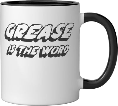Taza Cerámica Película Grease Negro/Blanco