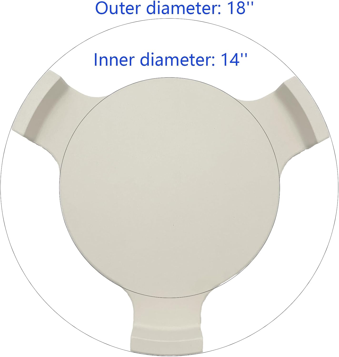 Placa cerámica para BGE Kamado Char-Griller 18pulg