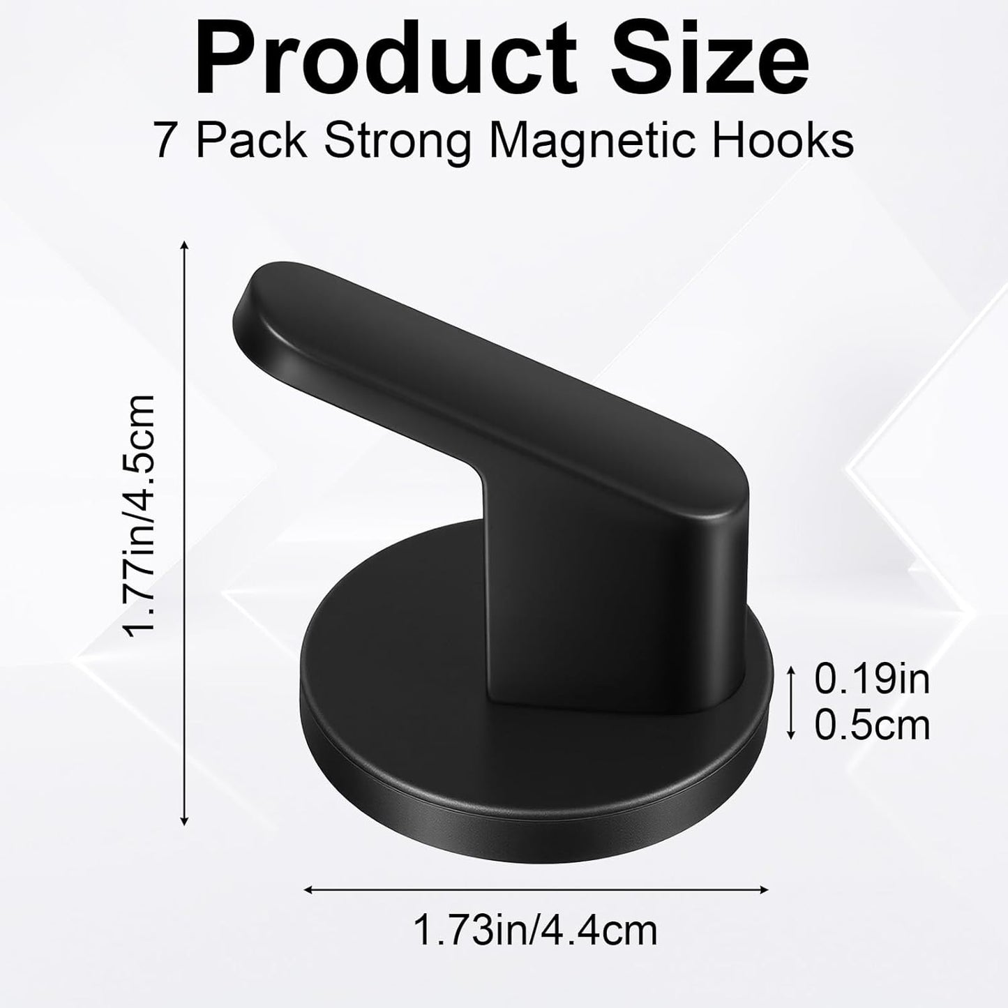 7 ganchos magnéticos neodimio 150lb para cocina