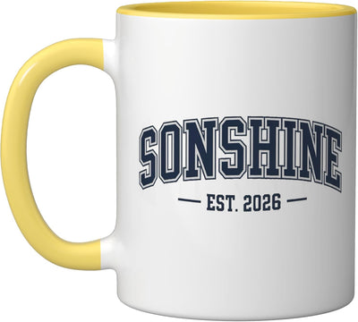 Taza cerámica Sunshine amarillo/blanco