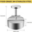 Prensa hamburguesa acero inox 304 ajustable 4.5pulg antiadherente