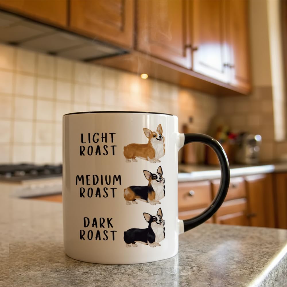 Taza de café divertida de Corgi para amantes de los perros