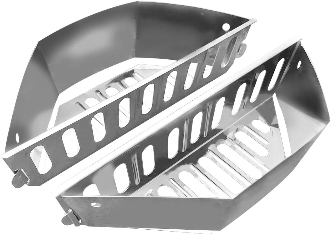 Cesta carbón acero inox para parrilla 22pulg resistente