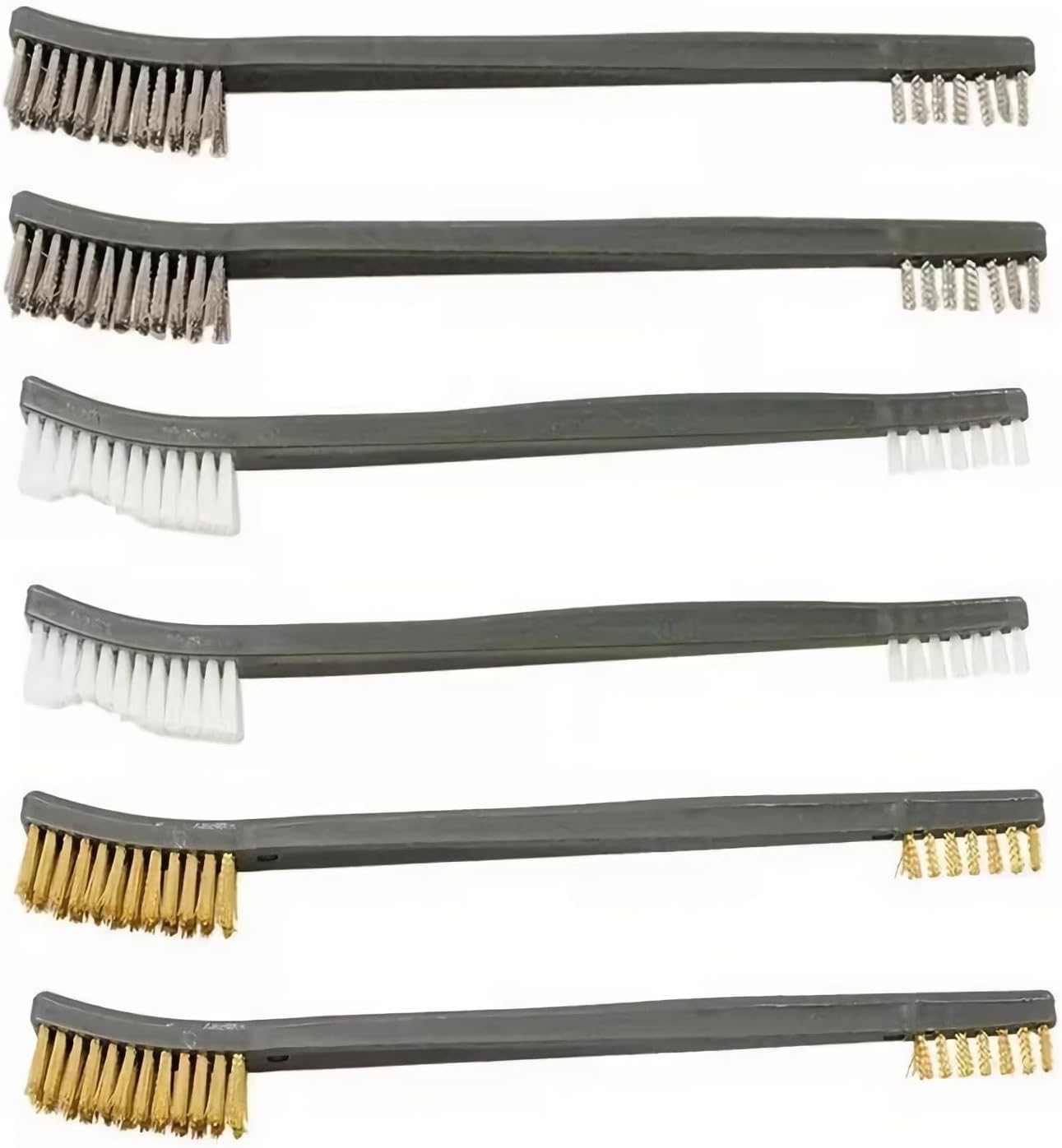 Set 6 Cepillos Acero Latón para Pulir Metal