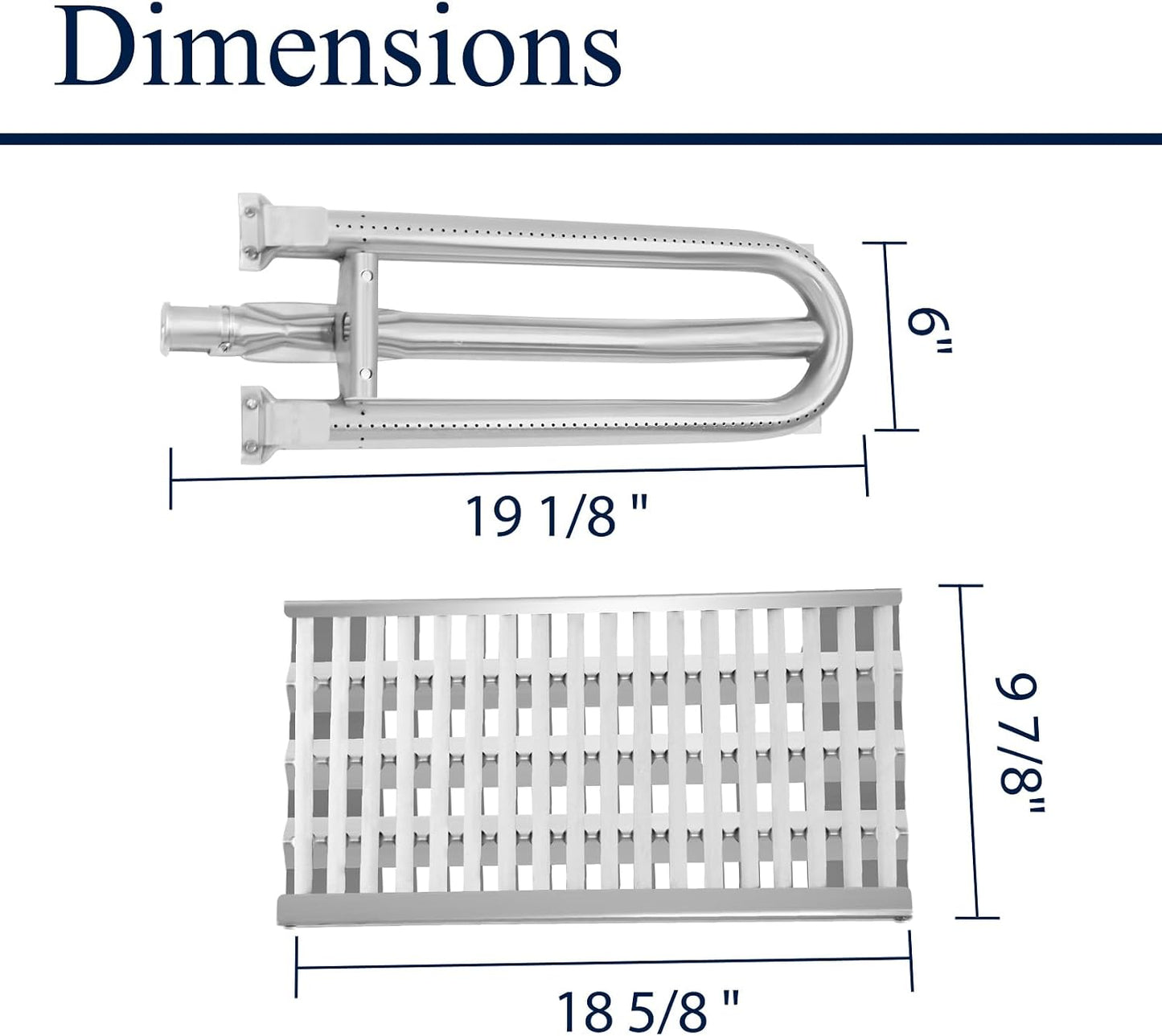 Placas calor acero inox para parrilla DCS