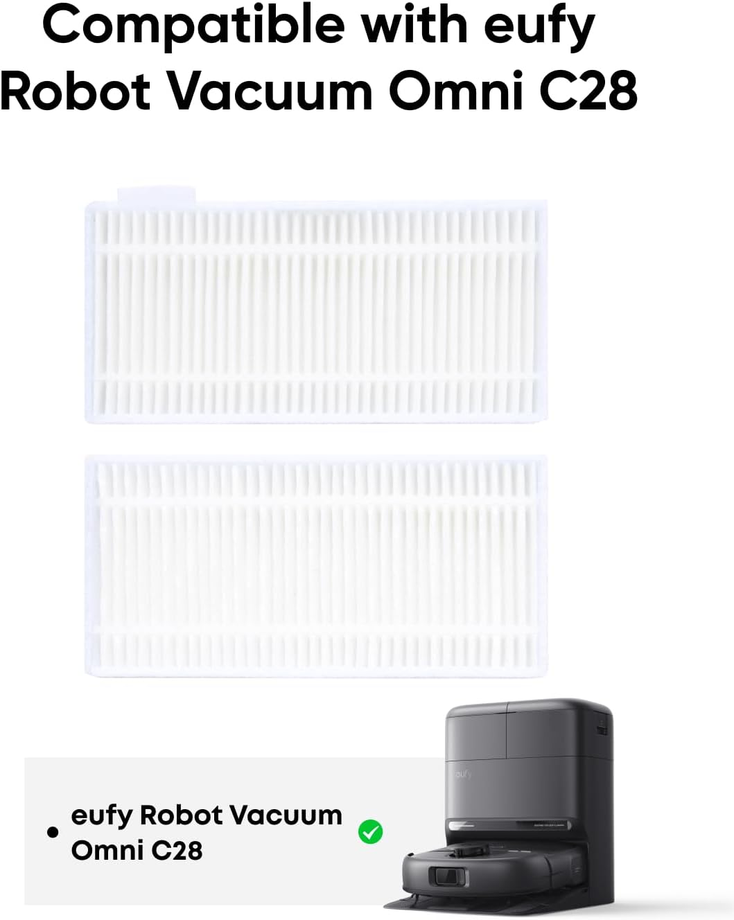 Filtro lavable eufy C28 set 2 unidades
