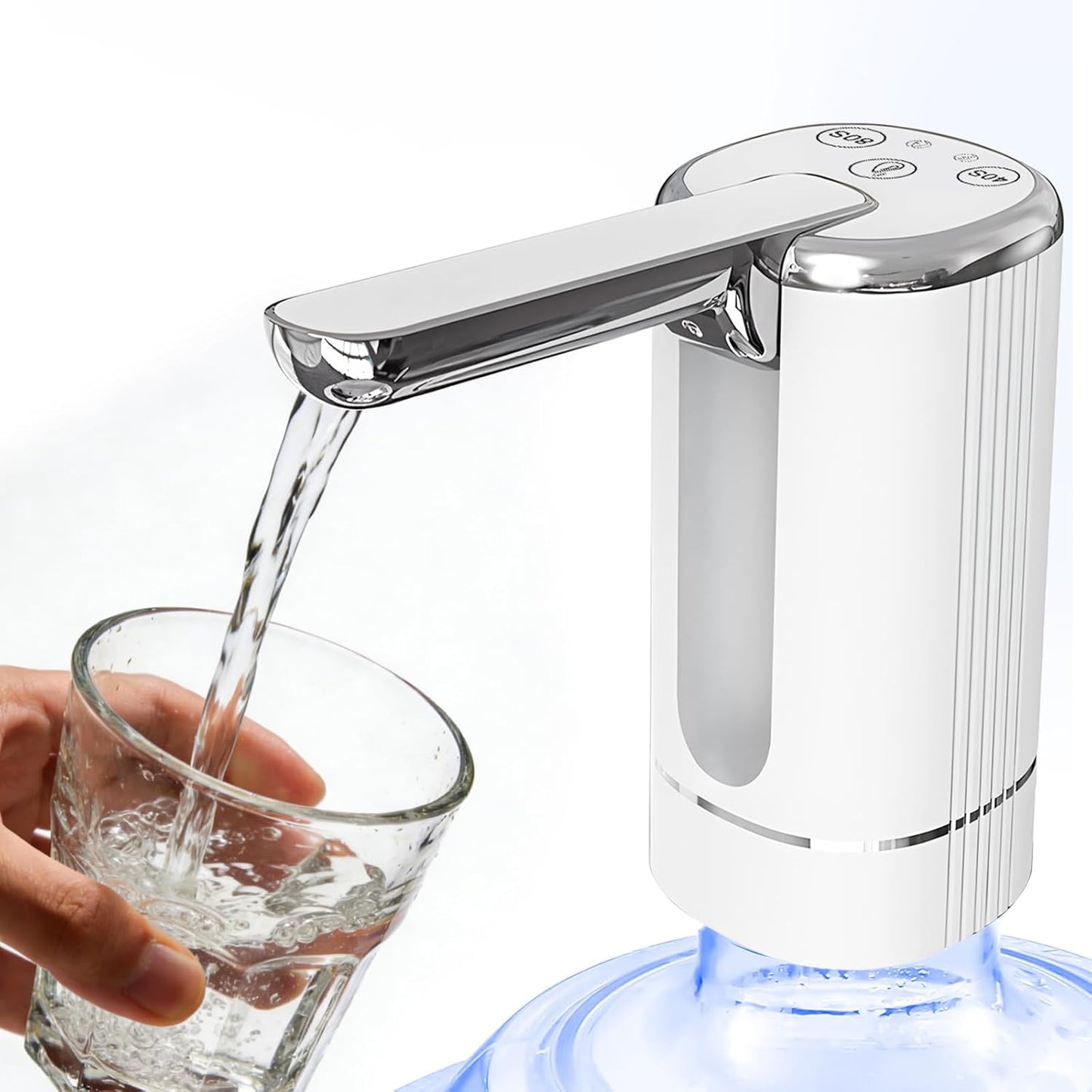 Bomba dispensadora agua 5gal USB C recargable