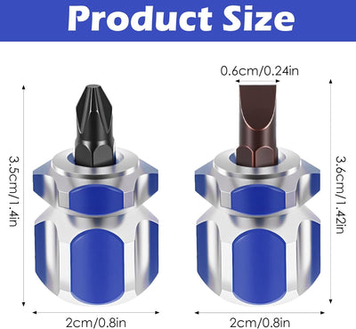 8 Destornilladores Rechonchos Mini Para Máquina Coser 4 Colores