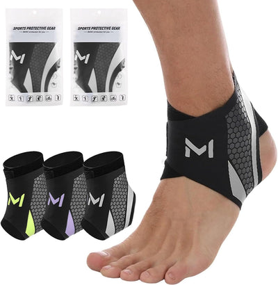 2 Pzas Tobillera Ajustable Soporte Compresión Fascitis Plantar