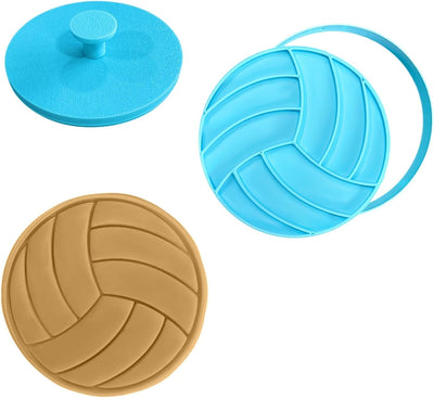 Cortador de galletas de voleibol con sello de 3 pulgadas