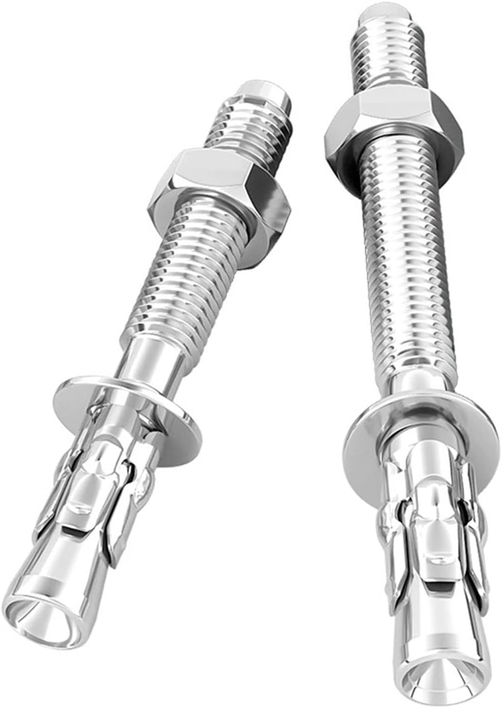 Sujetadores M8 acero inox 304 para anclaje concreto set 4