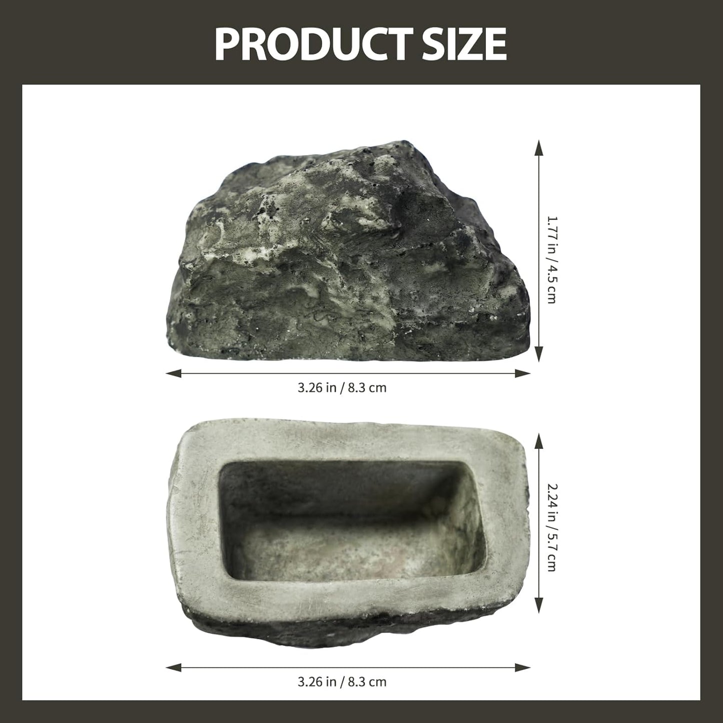 Ocultador llave forma roca para jardín y patio