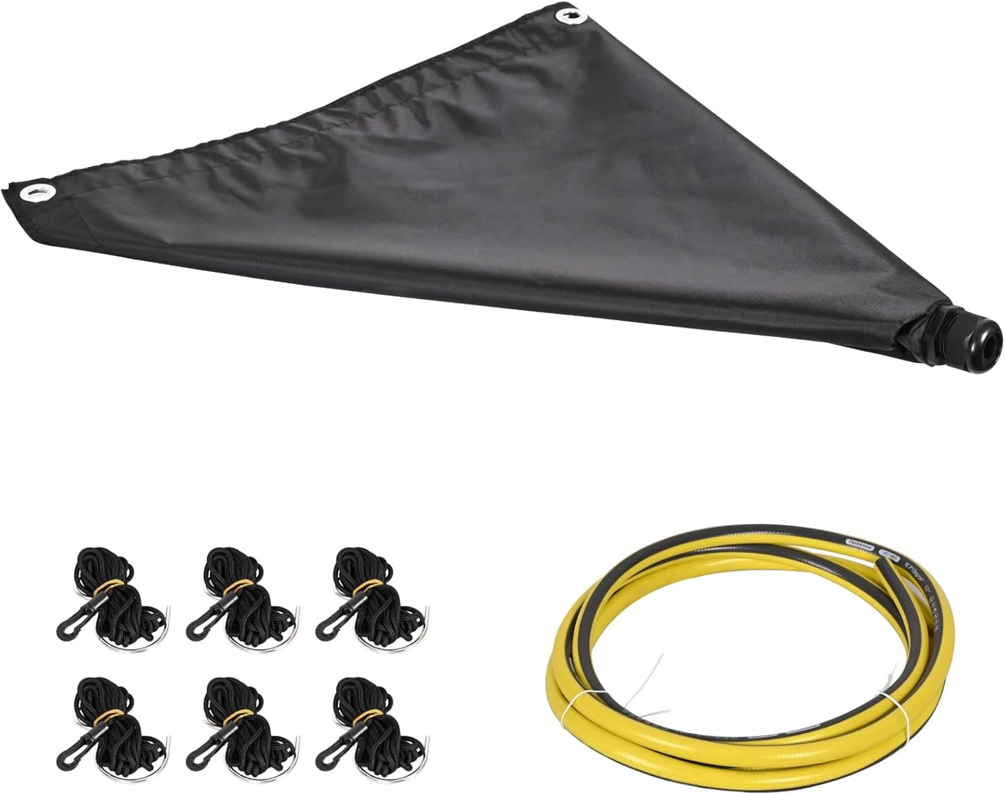 Lona desviadora fugas techo impermeable con manguera drenaje
