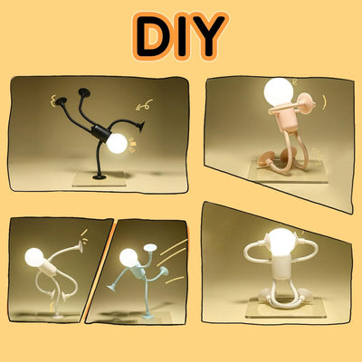 Luz Nocturna Flexible Con Ventosa Forma Intercambiable Negro