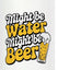 Botella de agua acero inoxidable para amantes del cerveza