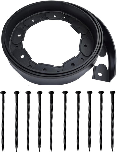 Kit bordes jardín negro 10ft sin excavar 10 picos valla patio
