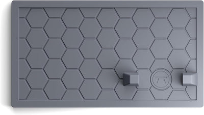 Soporte utensilios parrilla pinzas 9.5x6pulg silicona negro