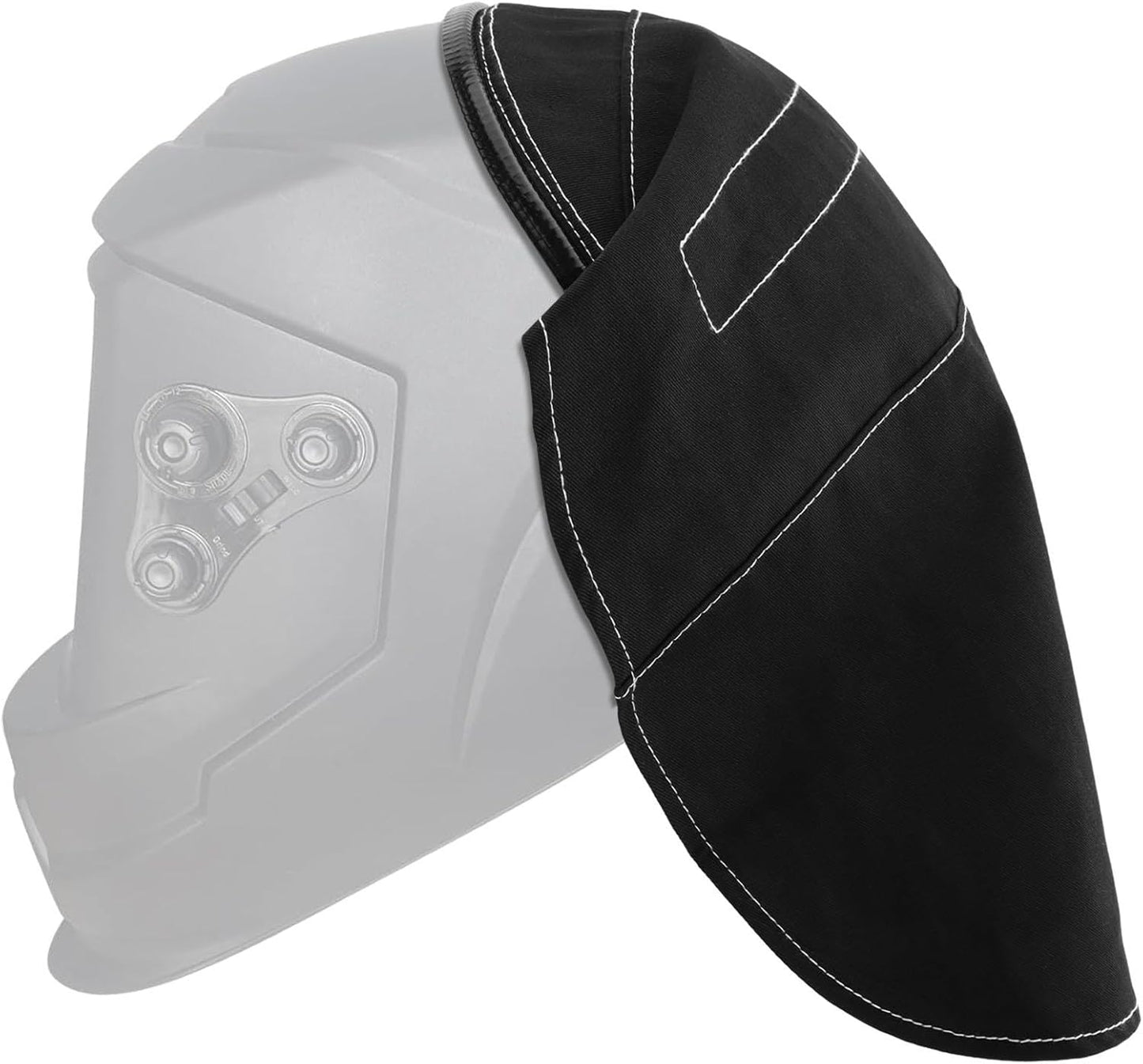 Funda casco soldadura protege cuello cubierta extendida negro