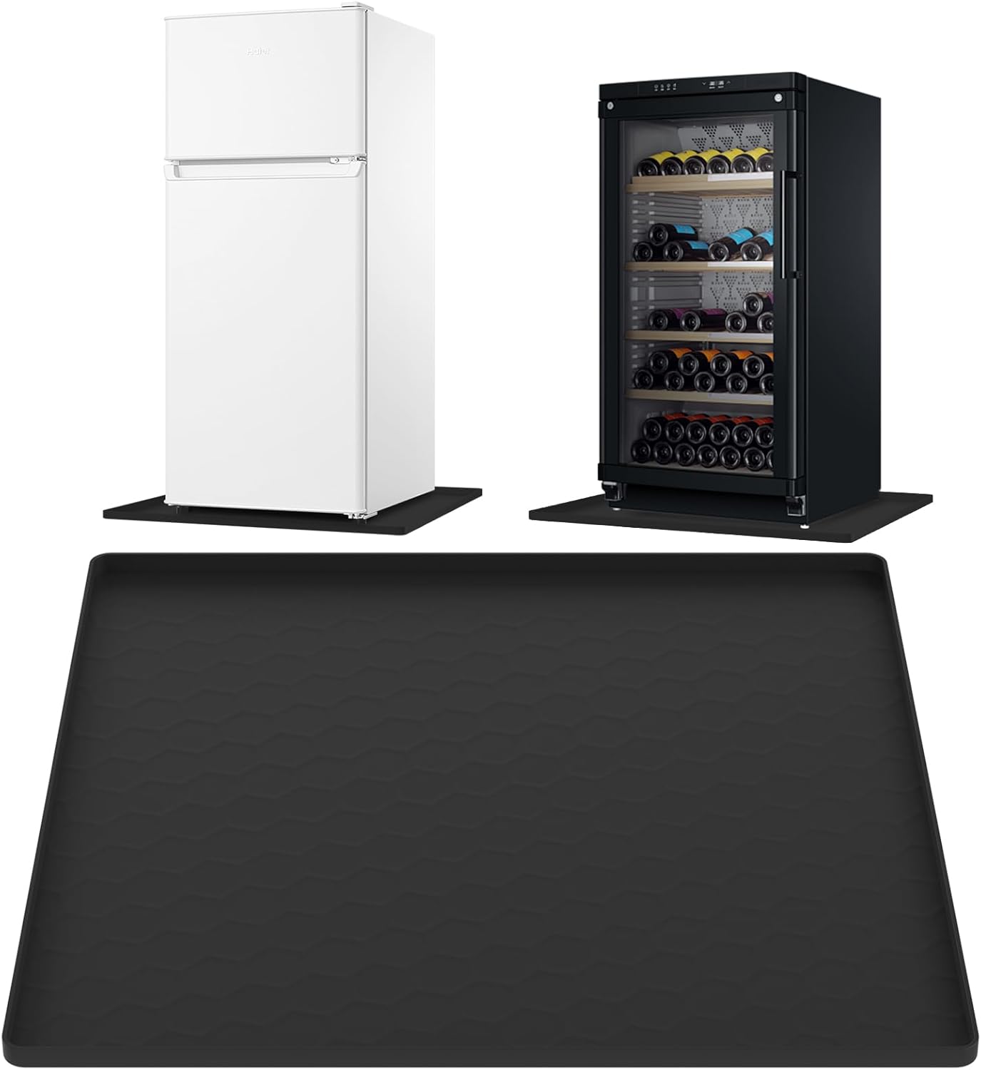 Mini tapete silicona refrigerador 23.6x23.6pulg protege suelo