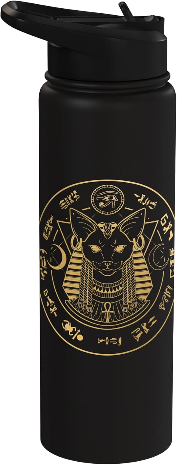 Botella agua acero inox aislada con ilustración
