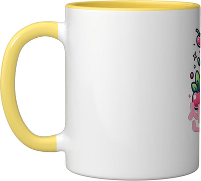 Taza Cerámica Estilo Coreano Rosa Bebé
