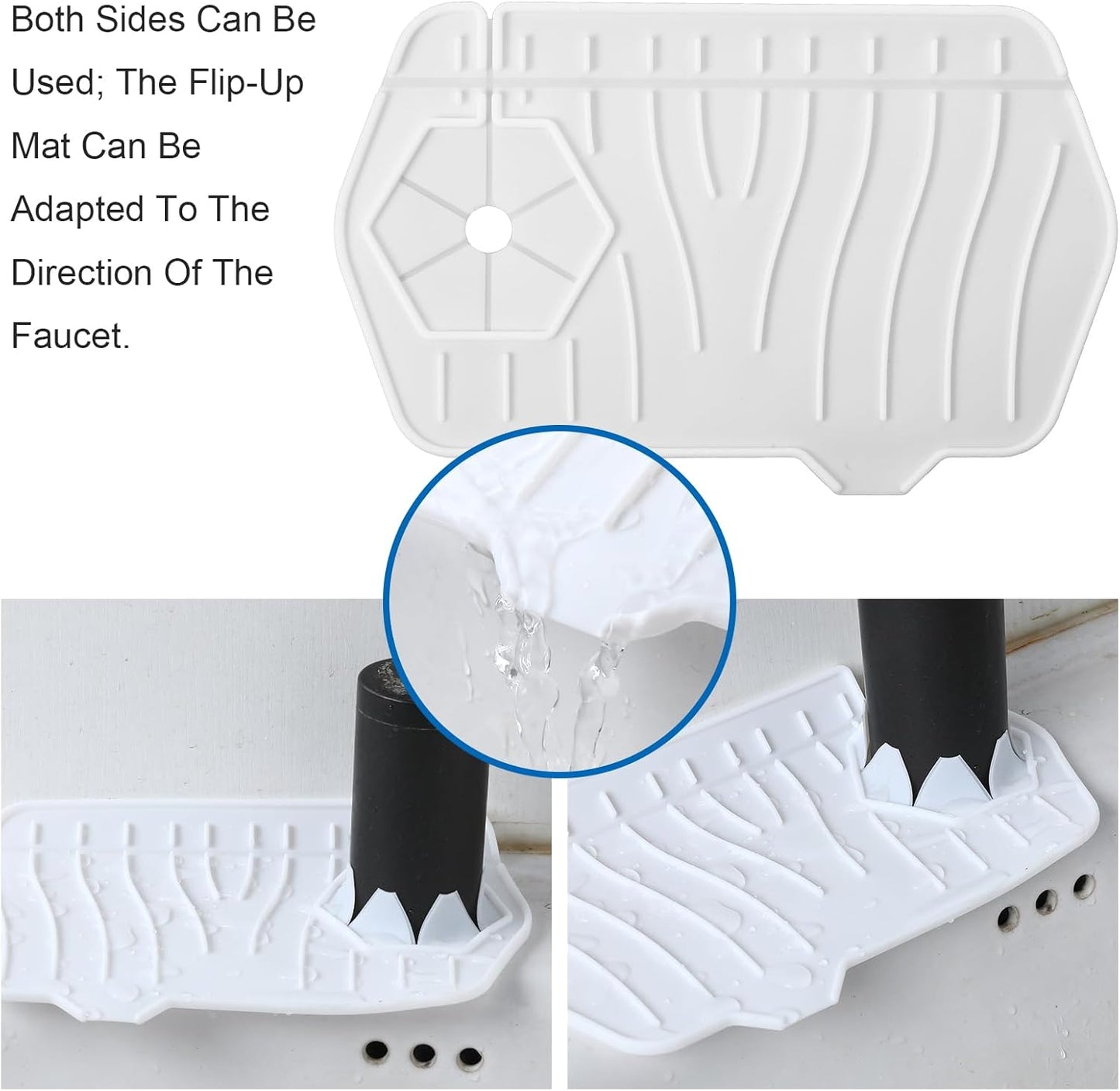 Alfombrilla silicona protector salpicaduras grifo cocina baño