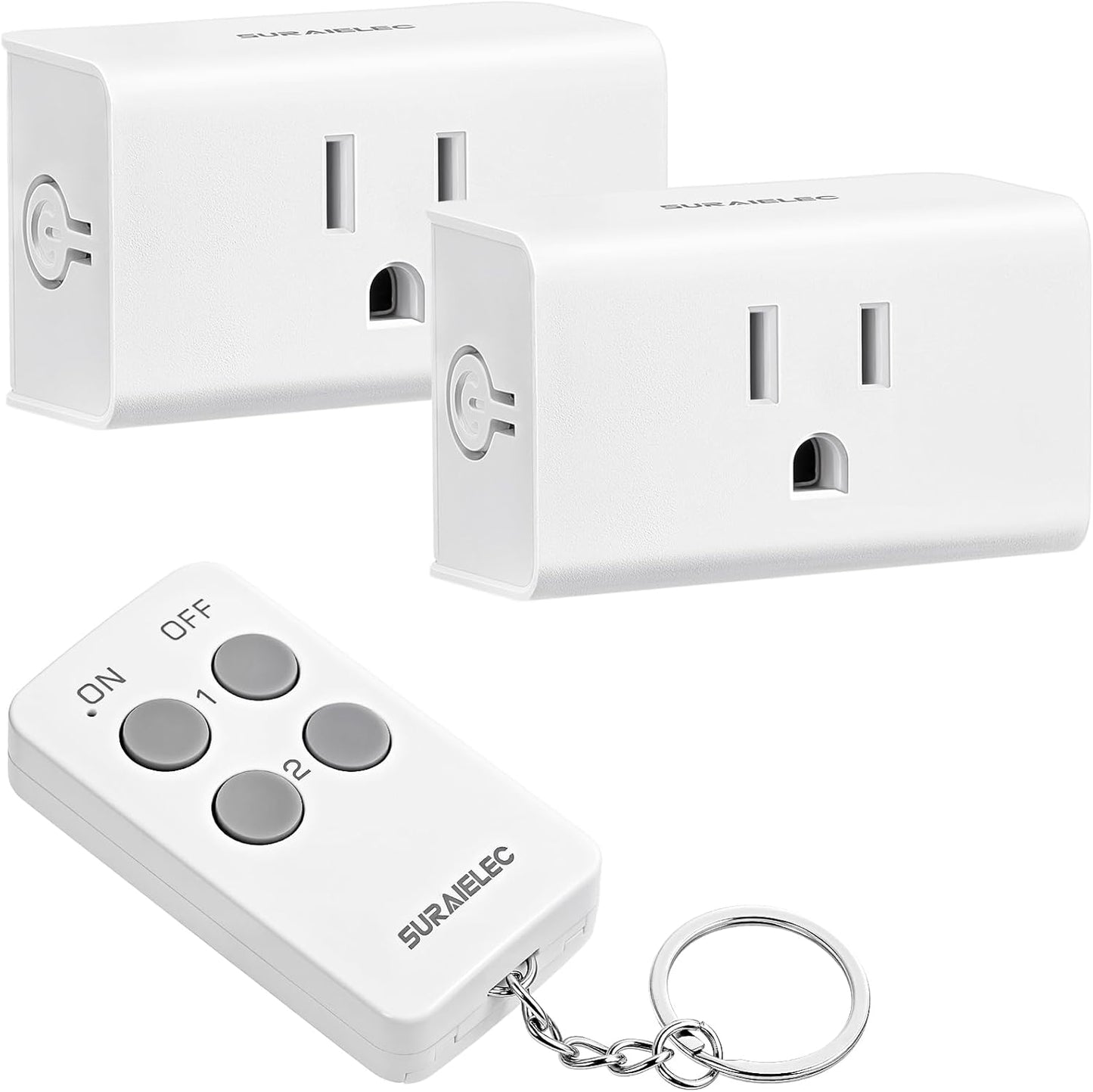 Kit control remoto 2 canales llavero con interruptor luz