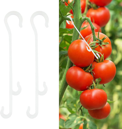 100 Clips Gancho J para Tomate y Verduras