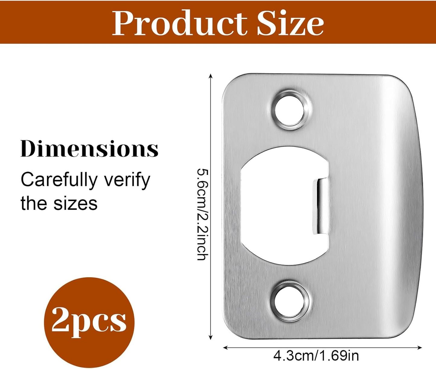 2 Pzas Placas Golpeo Puerta Interior Universal Redondas