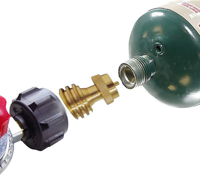 Adaptador tanque propano 20lb a 1lb latón sólido