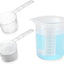 Taza medidora de silicona para lavandería con cucharas y dispensador reutilizable
